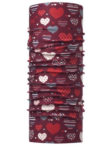 Chusta dziecięca Buff Junior Original EcoStretch Hearty Maroon