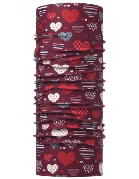 Chusta dziecięca Buff Junior Original EcoStretch Hearty Maroon Chusta dziecięca Buff Junior Original EcoStretch Hearty Maroon
