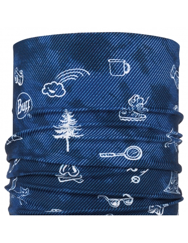 Chusta dziecięca Buff Junior Original EcoStretch Funny Camp Navy