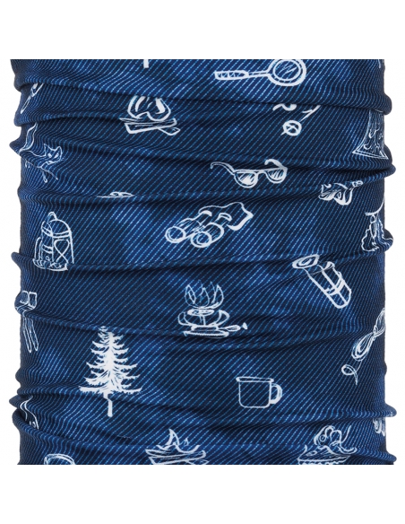 Chusta dziecięca Buff Junior Original EcoStretch Funny Camp Navy