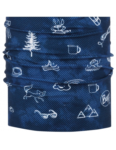 Chusta dziecięca Buff Junior Original EcoStretch Funny Camp Navy