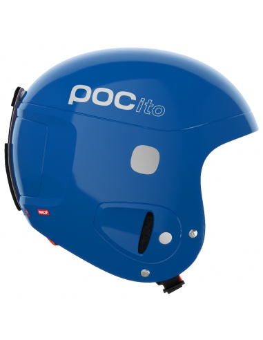 Dziecięcy kask narciarski POC POCito SKULL Flourescent Blue