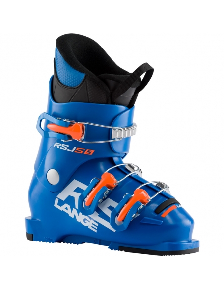 Dziecięce buty narciarskie Lange RSJ 50 Power Blue/Fluo Orange (trzyklamrowe)