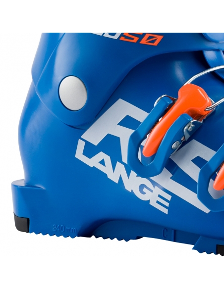Dziecięce buty narciarskie Lange RSJ 50 Power Blue/Fluo Orange (trzyklamrowe)