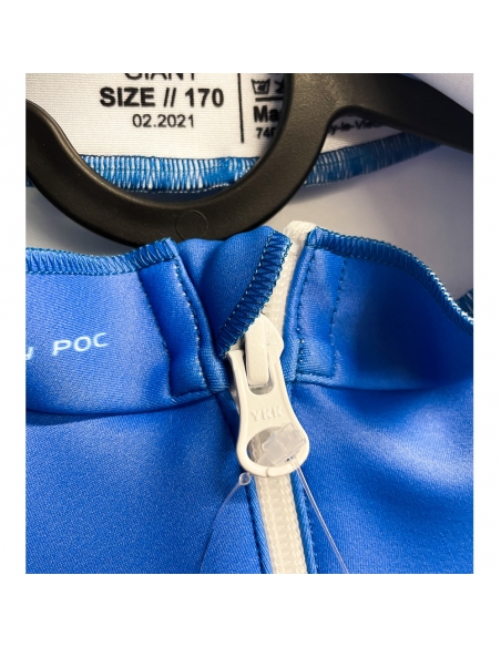 Juniorska guma narciarska POC Skin GS JR Natrium Blue/Hydrogen White