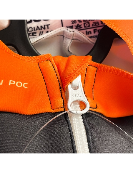 Juniorska guma narciarska POC Skin GS JR Uranium Black/Zink Orange