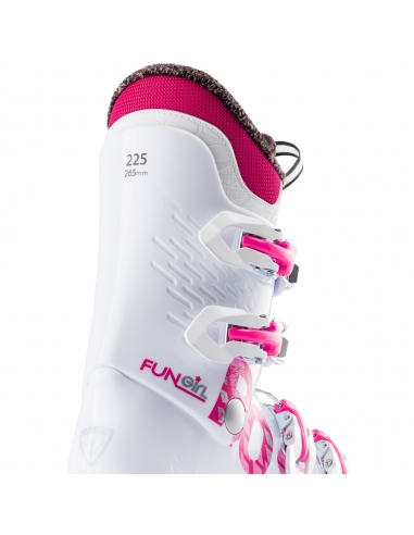 Dziecięce buty narciarskie Rossignol FUN GIRL J4 (czteroklamrowe)