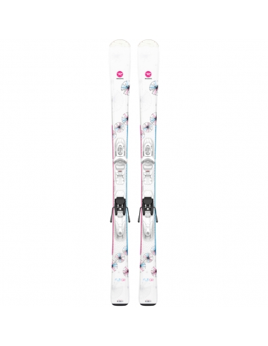 Dziecięce narty Rossignol FUN GIRL wraz z wiązaniami LOOK KID-X 4