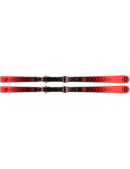 Juniorskie narty slalomowe Völkl RACETIGER GS R JR Plate wraz z wiązaniami Marker Race 10 TCX