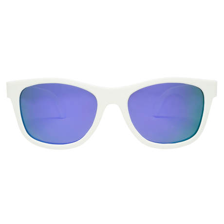 Okulary przeciwsłoneczne dla dzieci Babiators Aces Navigator Wicked White fioletowe szkła 6+