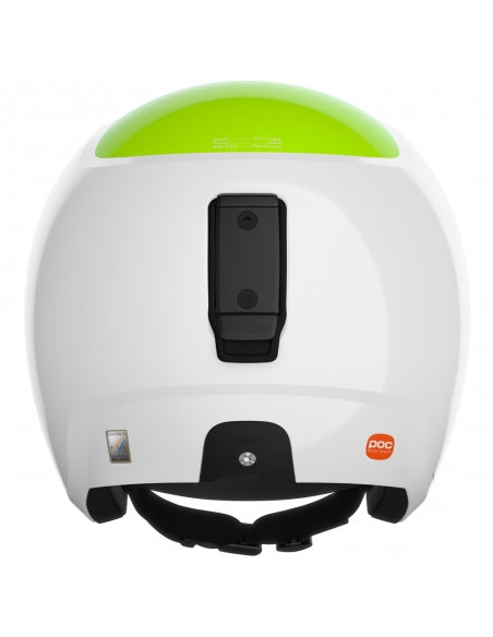 Kask narciarski POC Skull Dura JR Hydrogen White/Fluorescent Yellow/Green