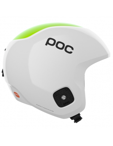 Kask narciarski POC Skull Dura JR Hydrogen White/Fluorescent Yellow/Green