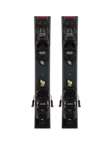 Dziecięce narty Voelkl Racetiger Junior Yellow wraz z wiązaniami Marker 4.5 vMotion JR 2021/22