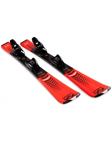 Dziecięce narty Voelkl Racetiger Junior Red wraz z wiązaniami Marker 4.5 vMotion JR 2021/22