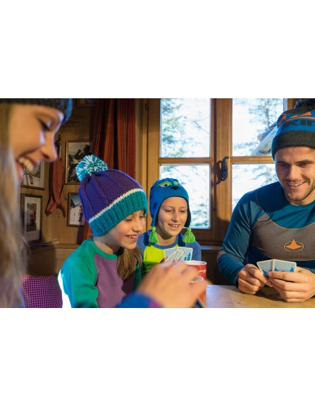 Bielizna termoaktywna dla dzieci (koszulka + getry) Viking ARATA KIDS fioletowo-zielona