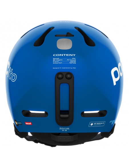 Dziecięcy kask narciarski POC POCito FORNIX SPIN Fluorescent Blue