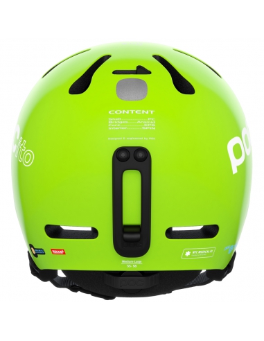 Dziecięcy kask narciarski POC POCito FORNIX SPIN Fluorescent Yellow/Green