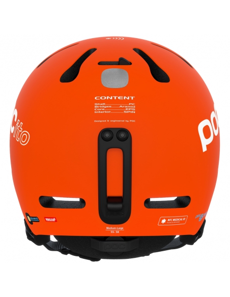 Dziecięcy kask narciarski POC POCito FORNIX SPIN Fluorescent Orange