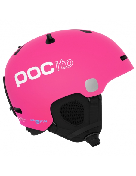 Dziecięcy kask narciarski POC POCito FORNIX SPIN Fluorescent Pink