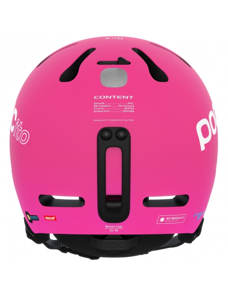 Dziecięcy kask narciarski POC POCito FORNIX SPIN Fluorescent Pink
