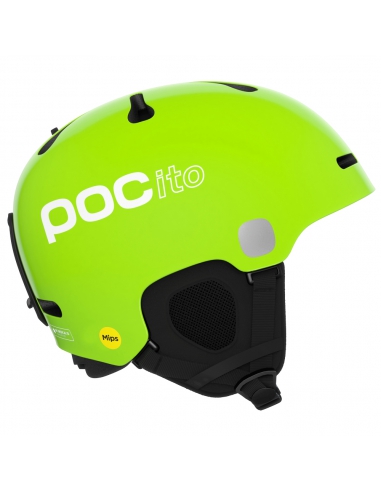 Dziecięcy kask narciarski POC POCito FORNIX MIPS Fluorescent Yellow/Green