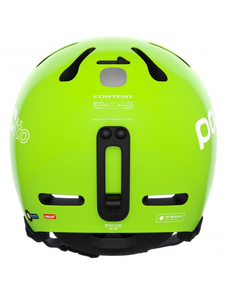 Dziecięcy kask narciarski POC POCito FORNIX MIPS Fluorescent Yellow/Green