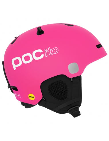 Dziecięcy kask narciarski POC POCito FORNIX MIPS Fluorescent Pink