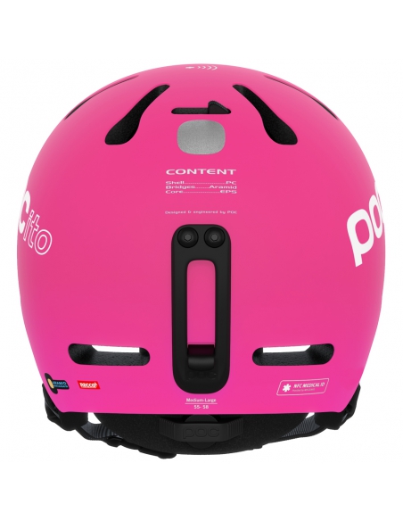 Dziecięcy kask narciarski POC POCito FORNIX MIPS Fluorescent Pink