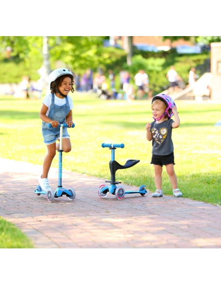 Hulajnoga i Jeździk Mini Micro Deluxe Plus 3w1 Pink LED