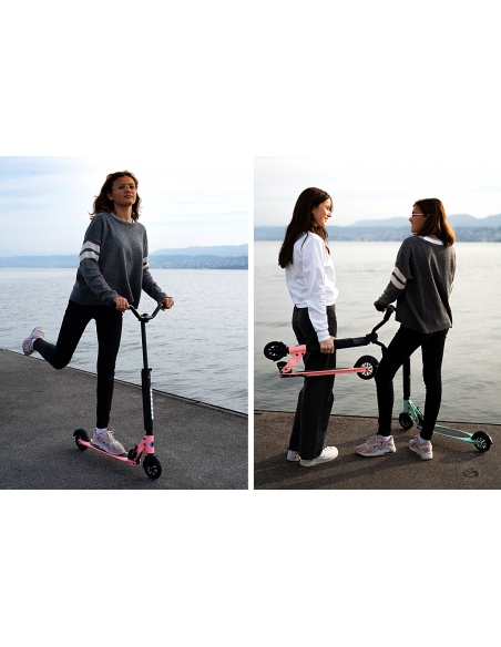 Różowa dwukołowa hulajnoga Micro Sprite Deluxe Neon Rose