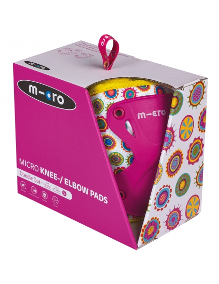 Ochraniacze dziecięce (na kolana i łokcie) Micro Doodle Dots