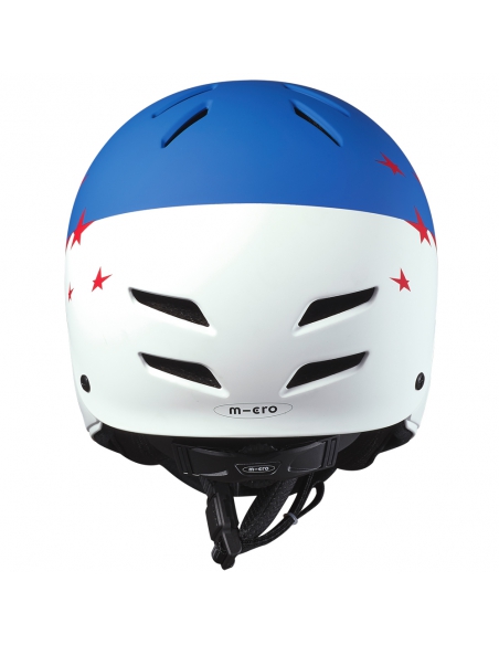 Kask dziecięcy Micro Racing (full face) White/Blue