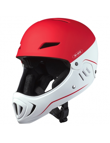 Kask dziecięcy Micro Racing (full face) White/Red