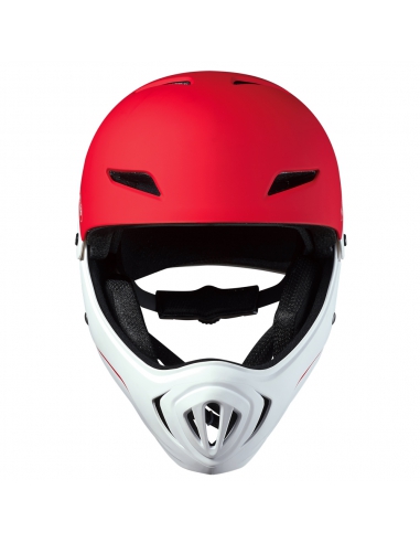 Kask dziecięcy Micro Racing (full face) White/Red