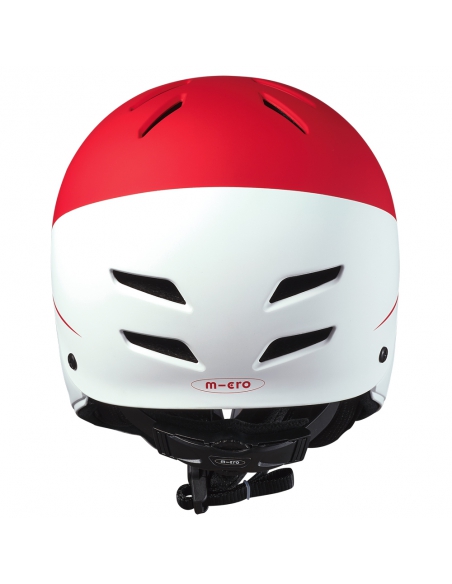 Kask dziecięcy Micro Racing (full face) White/Red