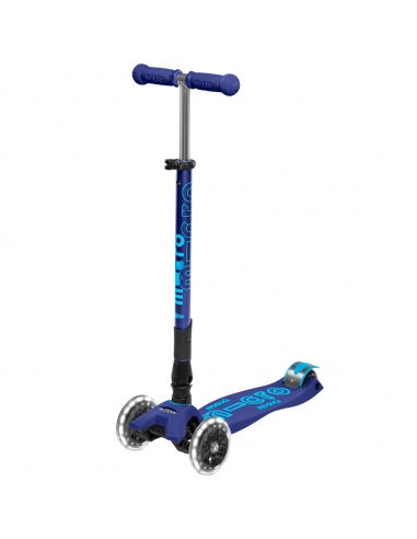 Hulajnoga Maxi Micro Deluxe Foldable Navy Blue LED (składana)