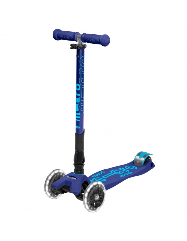Hulajnoga Maxi Micro Deluxe Foldable Navy Blue LED (składana)