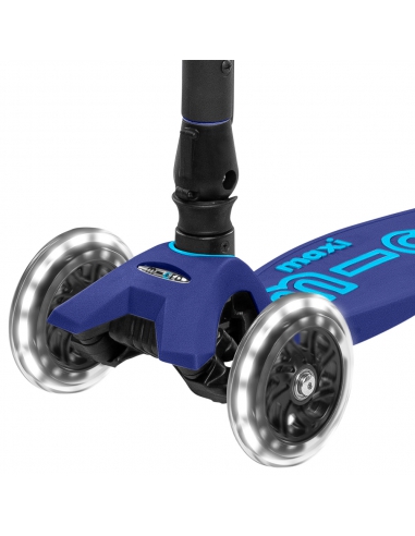Hulajnoga Maxi Micro Deluxe Foldable Navy Blue LED (składana)