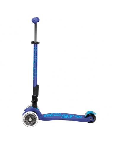 Hulajnoga Maxi Micro Deluxe Foldable Navy Blue LED (składana)