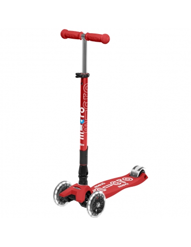 Hulajnoga Maxi Micro Deluxe Foldable Red LED (składana)