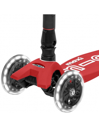 Hulajnoga Maxi Micro Deluxe Foldable Red LED (składana)