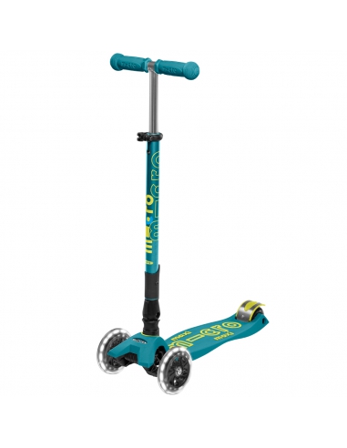 Hulajnoga Maxi Micro Deluxe Foldable Petrol Green LED (składana)