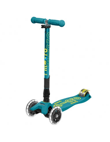 Hulajnoga Maxi Micro Deluxe Foldable Petrol Green LED (składana)