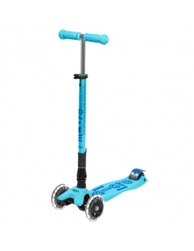 Hulajnoga Maxi Micro Deluxe Foldable Bright Blue LED (składana)