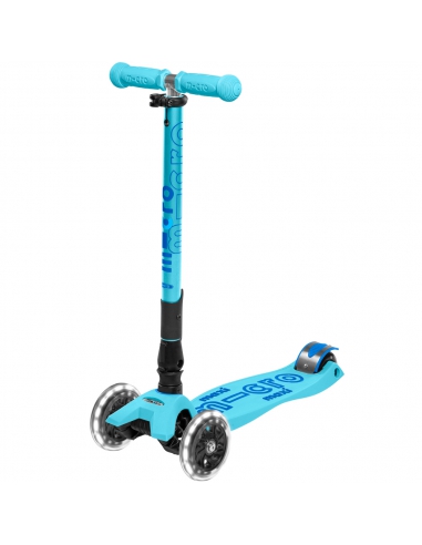 Hulajnoga Maxi Micro Deluxe Foldable Bright Blue LED (składana)