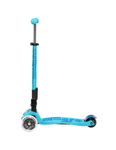 Hulajnoga Maxi Micro Deluxe Foldable Bright Blue LED (składana)
