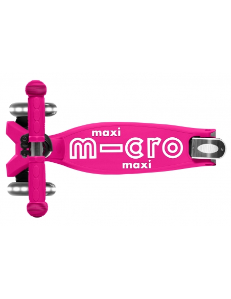 Hulajnoga Maxi Micro Deluxe Foldable Shocking Pink LED (składana)