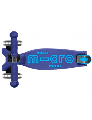 Hulajnoga Maxi Micro Deluxe Foldable Navy Blue LED (składana)
