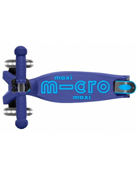 Hulajnoga Maxi Micro Deluxe Foldable Navy Blue LED (składana)