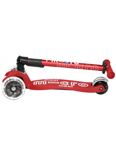 Hulajnoga Maxi Micro Deluxe Foldable Red LED (składana)